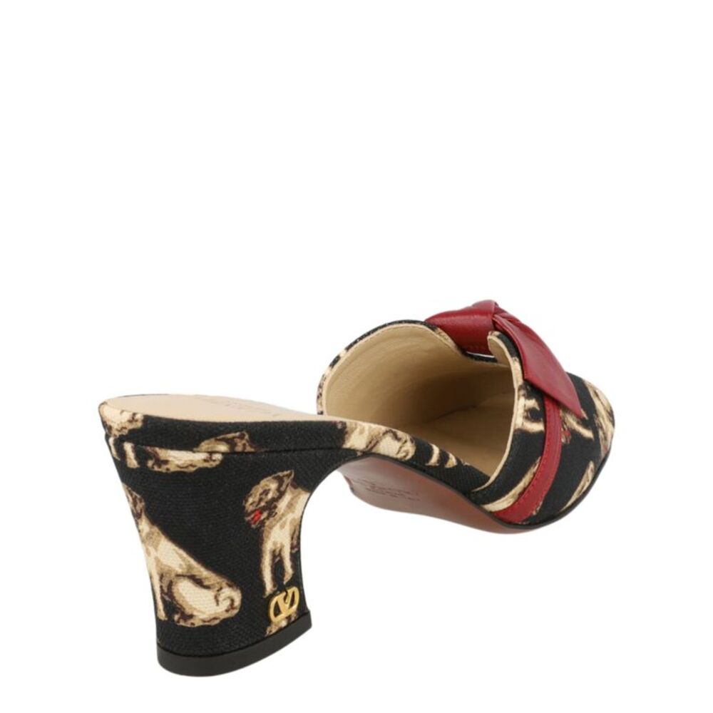 Valentino Knotty 60 Printed Mules Multi Womens - Picture 3 of 6